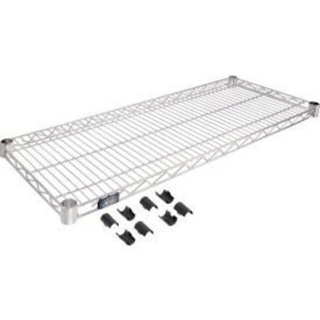 GLOBAL EQUIPMENT Nexel    S1442C Chrome Wire Shelf 42"W x 14"D 188568D